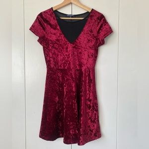 One Clothing Mini Velvet Texture Dress